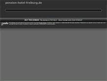 Tablet Screenshot of pension-hotel-freiburg.de